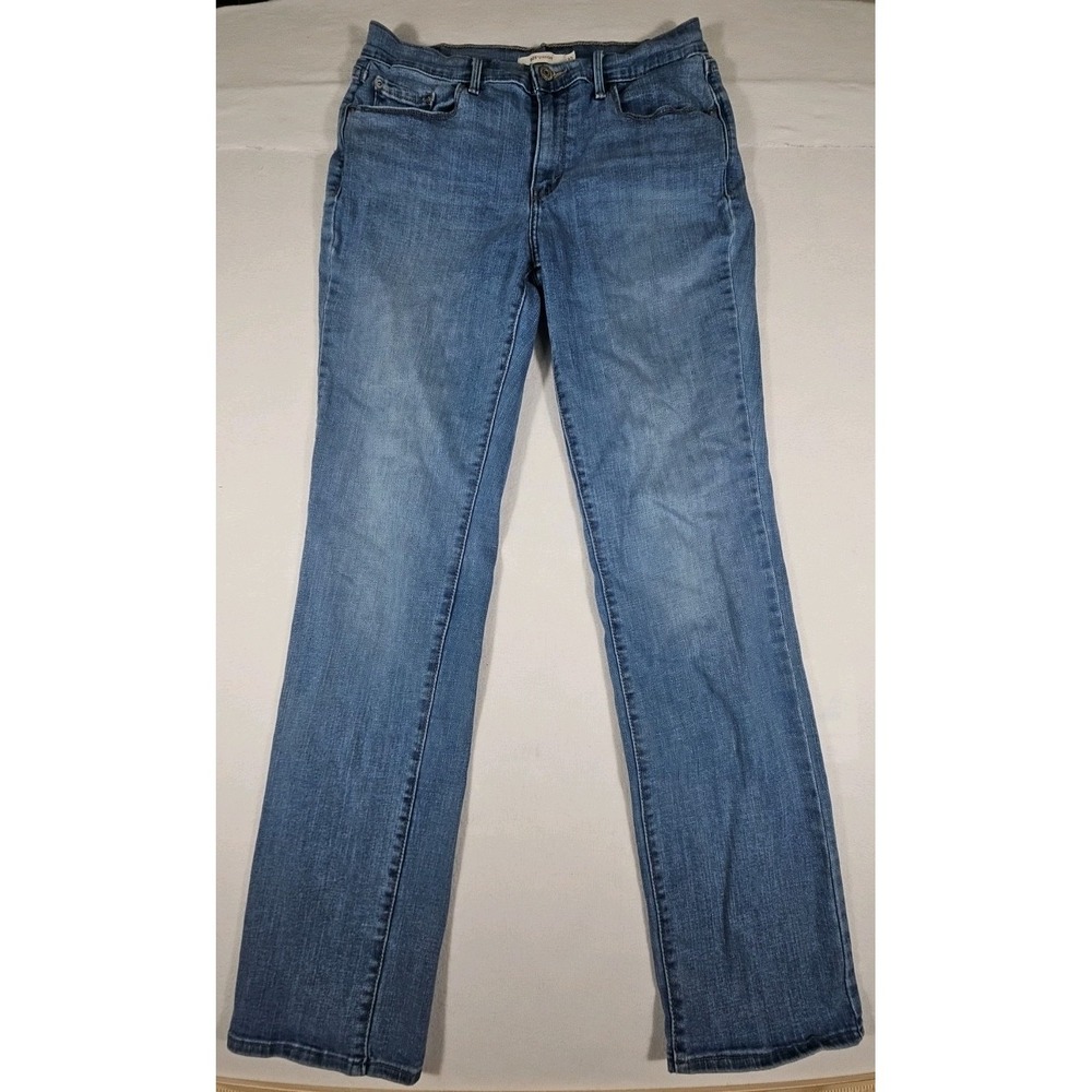 Levis 505 Straight Mid Rise Skinny 31 Womens Size 10 Medium Wash 30x34